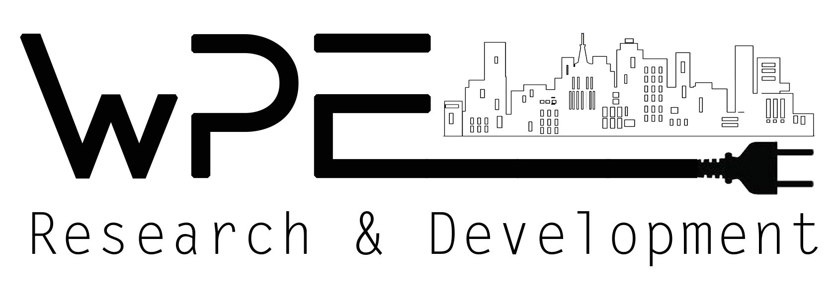 Logo WPE R&D BLACK sfondo trasparente